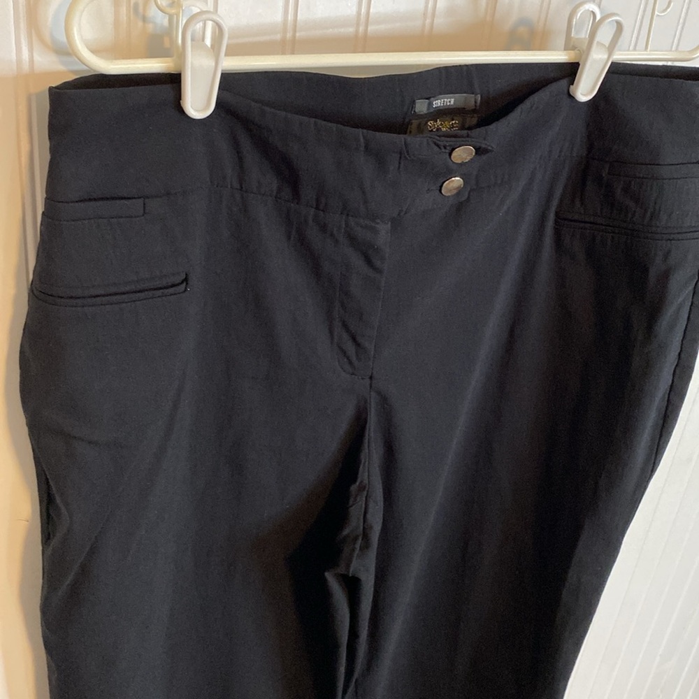 Style&Co. Women’s stretch Plus Size 14W Black slacks